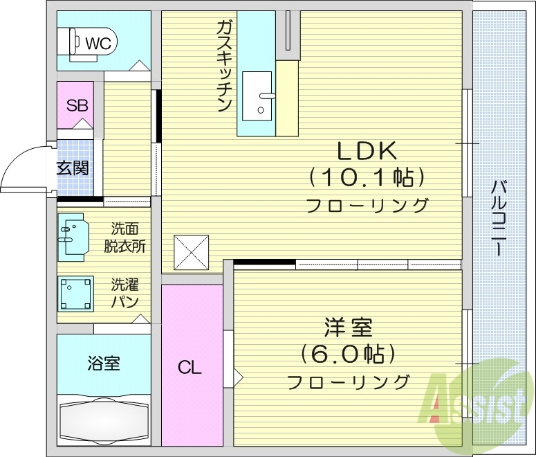 グローリアの間取り