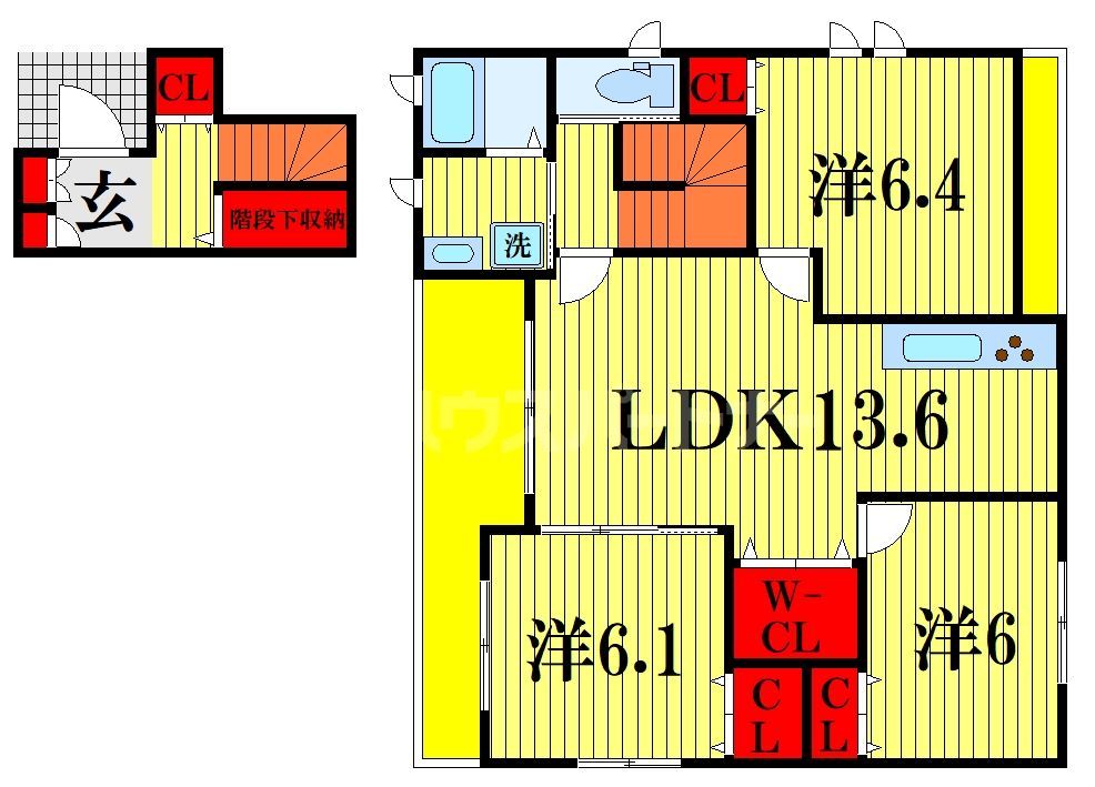 ボヌールの間取り