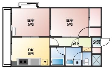 メゾン・ドゥ・ヴァン上赤江の間取り