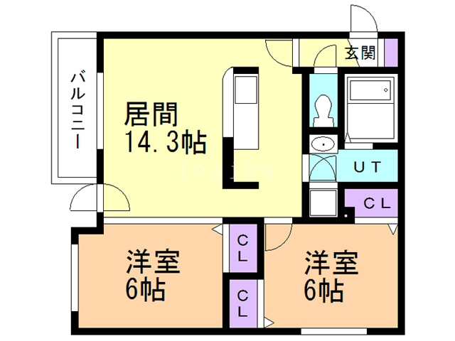 Ｒｅａｒｅｖｅ北桑園（リアレーヴ北桑園）の間取り