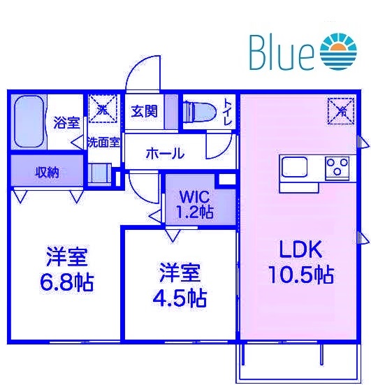 横浜市金沢区柴町のアパートの間取り