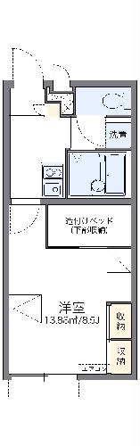 レオパレスジョルディン　天橋立の間取り