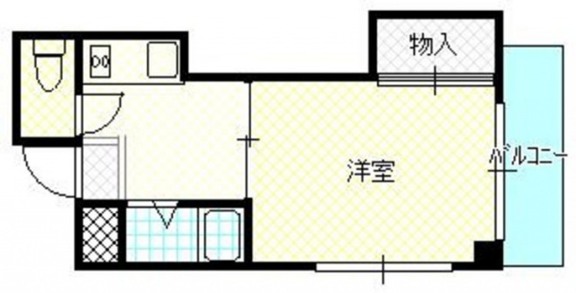 広島市西区中広町のマンションの間取り