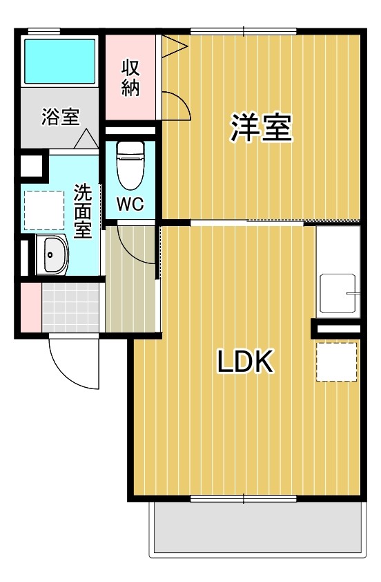 レトアＡ棟の間取り