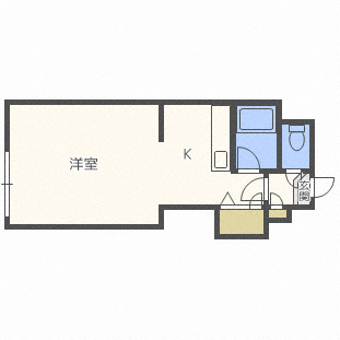 札幌市中央区南十二条西のマンションの間取り