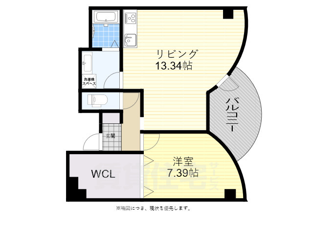 明石市東仲ノ町のマンションの間取り