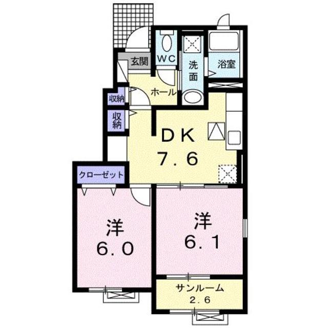 【ブランメールIIの間取り】