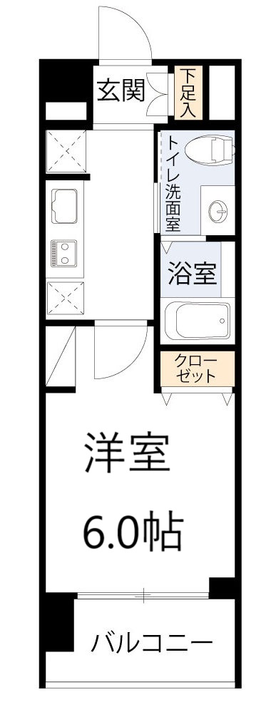 エステムプラザ梅田・中崎町IIIツインマークスサウスレジデンスの間取り