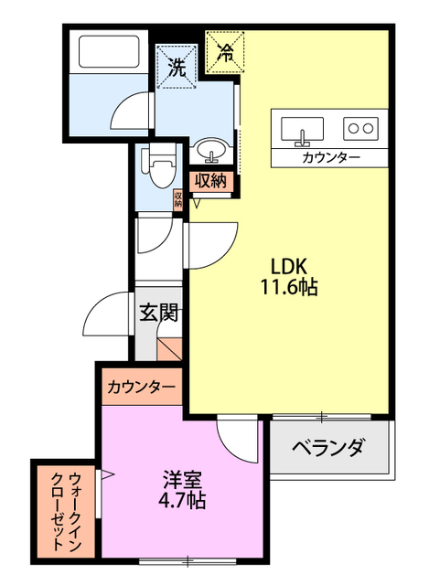 【グラディア米山の間取り】