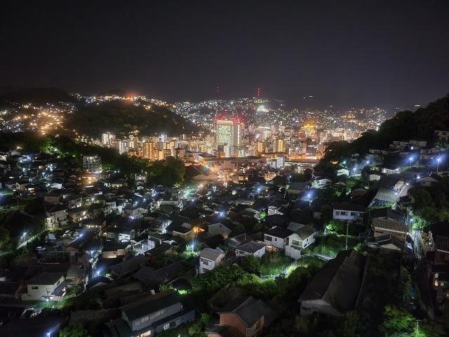 眺望　ベランダからの夜景