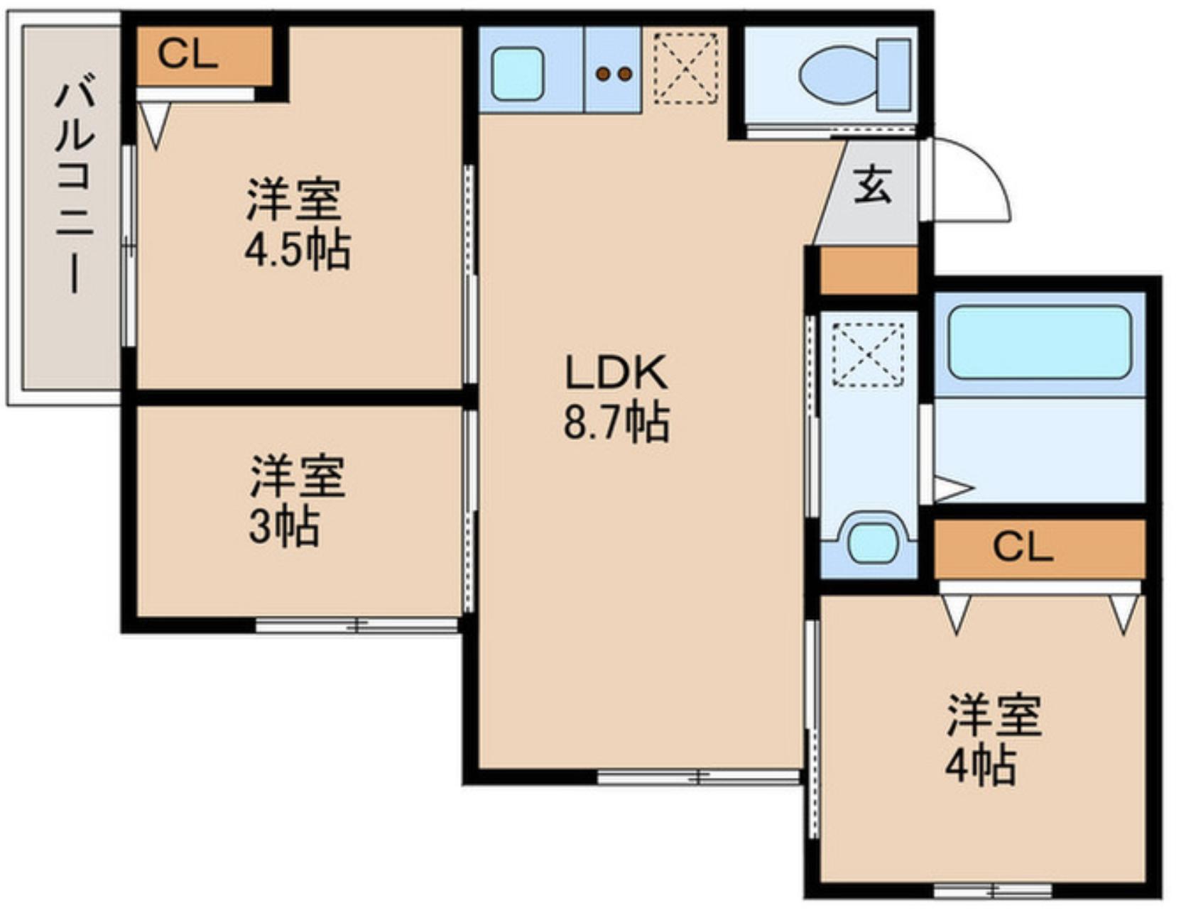 リーフ有田中央の間取り