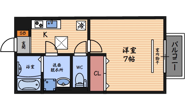 クレールA棟の間取り