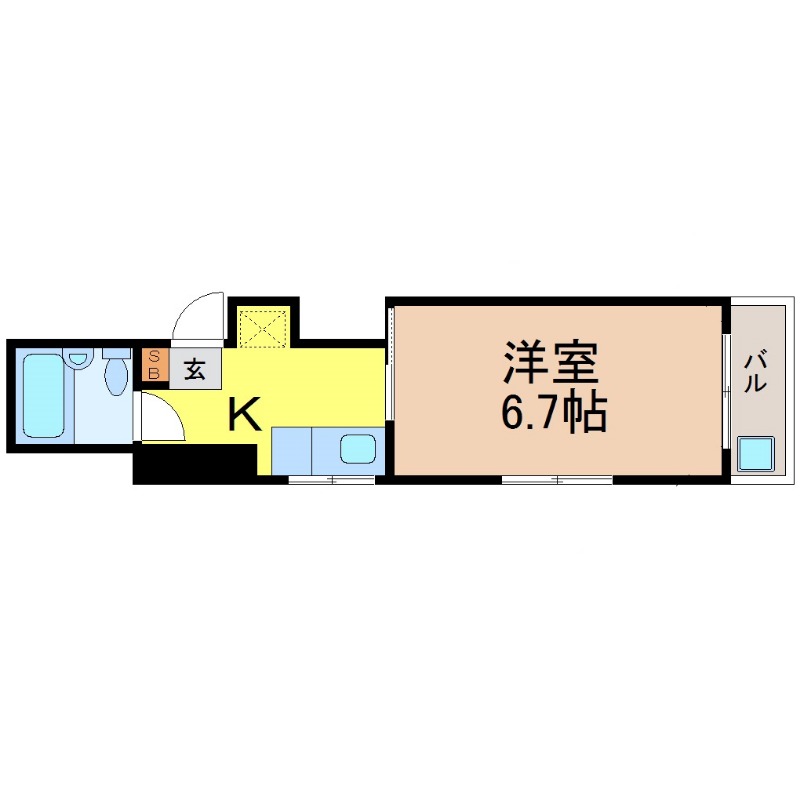 名古屋市中区栄のマンションの間取り