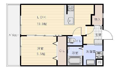 【浜松市中央区有玉南町のマンションの間取り】