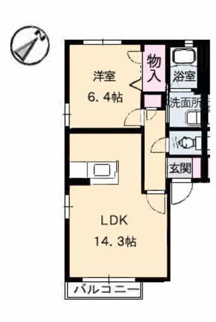 ラエトワールＤの間取り