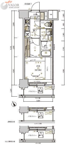 川崎市川崎区新川通のマンションの間取り