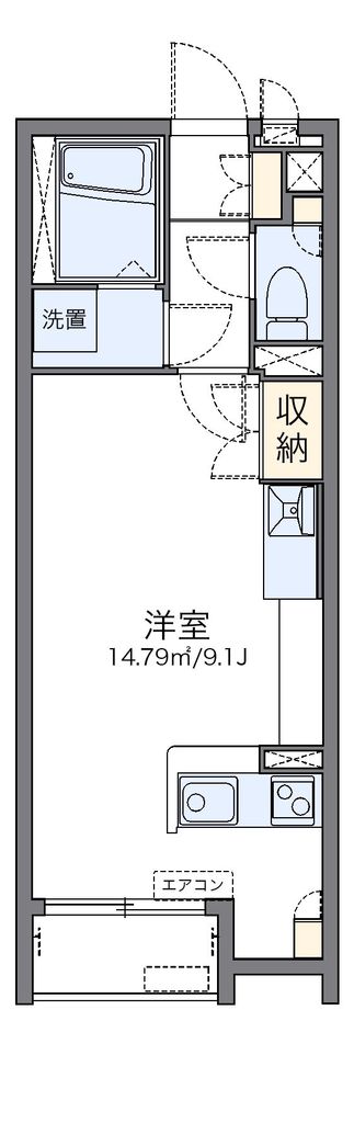 上尾市平塚のアパートの間取り