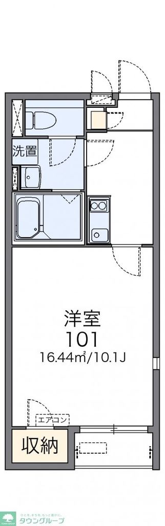 【加須市北小浜のアパートの間取り】