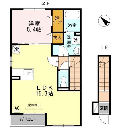 アゼリア福吉の間取り