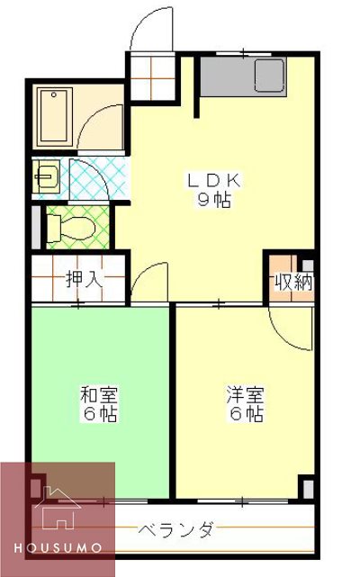 上新庄ハイムの間取り