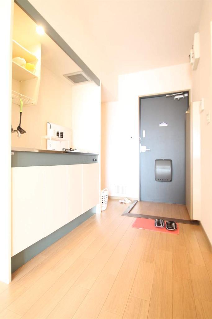 キッチン　便利なガスコンロついてます