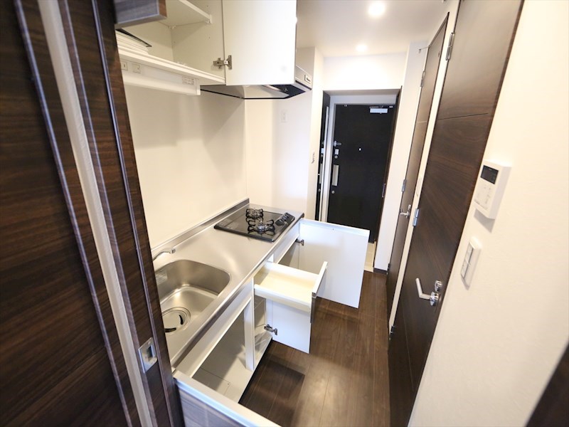 キッチン　システムキッチン（ガス2口コンロ付）