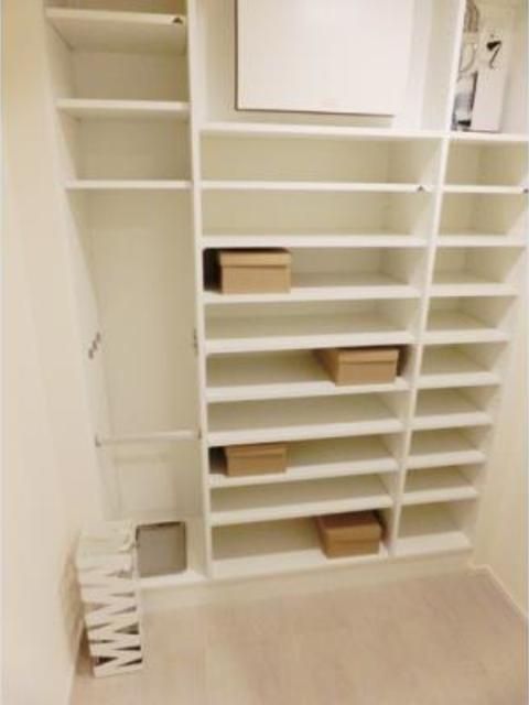 収納　モデルルーム：小物は含まれません