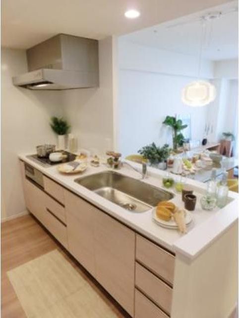 キッチン　モデルルーム：小物は含まれません