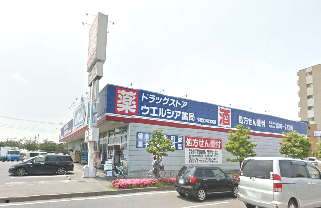 ドラックストア　ウエルシア宇都宮平松本町店（ドラッグストア）まで491m