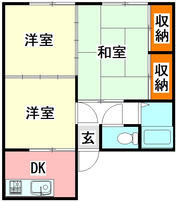 高源山アパートの間取り写真