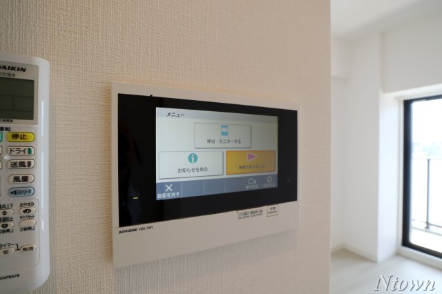 セキュリティ　モニター付きインターホンです