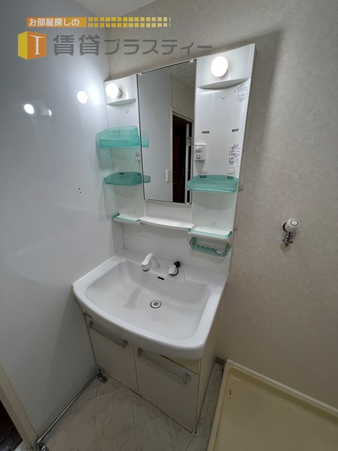 洗面設備　準備が捗る独立タイプ。