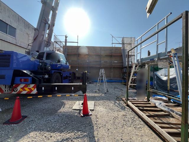 建物外観　建築現場