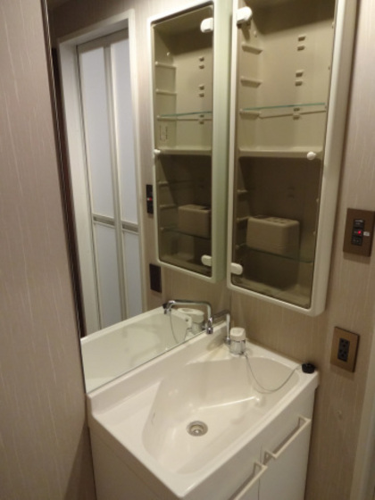 洗面設備　他号室のお写真です