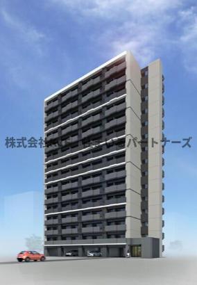 エントランス　こちら、外観パースです