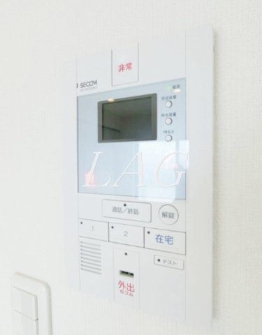 セキュリティ　モニター付きインターフォンです。