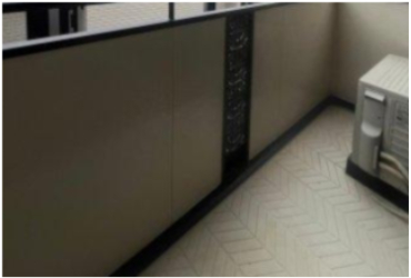 バルコニー　外からの目が気にならないバルコニーで洗濯物が干せます