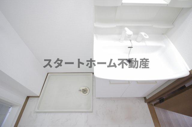 洗面設備　広い洗面スペース