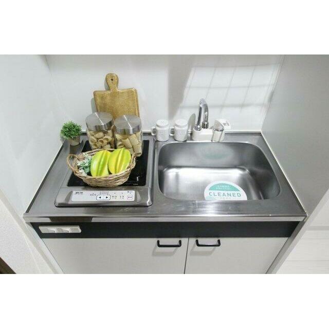 キッチン　1口IHコンロ/家具・小物はイメージです