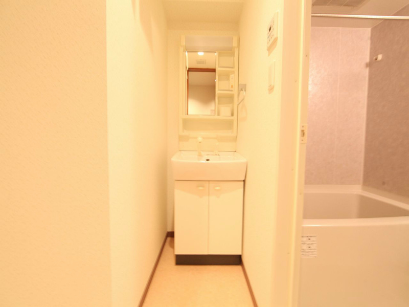 洗面設備　脱衣所　独立洗面台（シャンプードレッサー）洗濯機用意できます