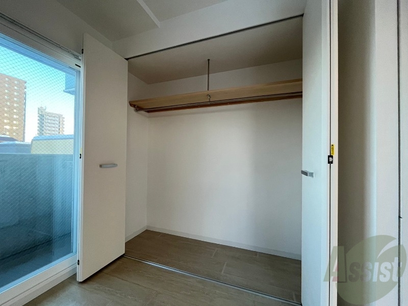 収納　寝室のクローゼットにたくさん収納出来ますね！