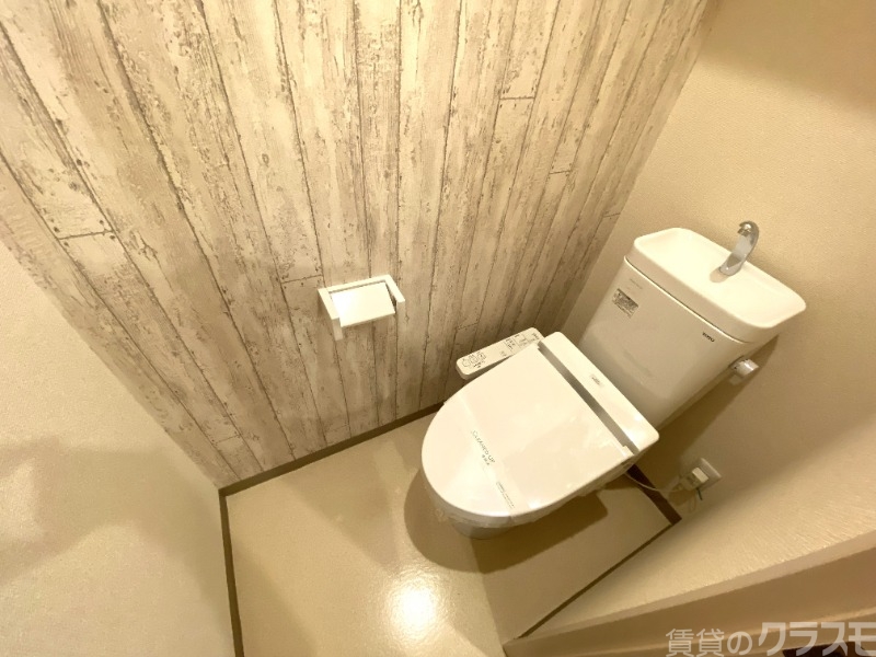 トイレ　トイレのクロスもオシャレです♪