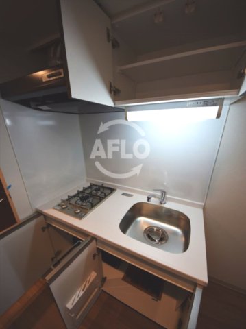 キッチン　プレサンス京町堀ノース　ガス２口コンロシステムキッチン