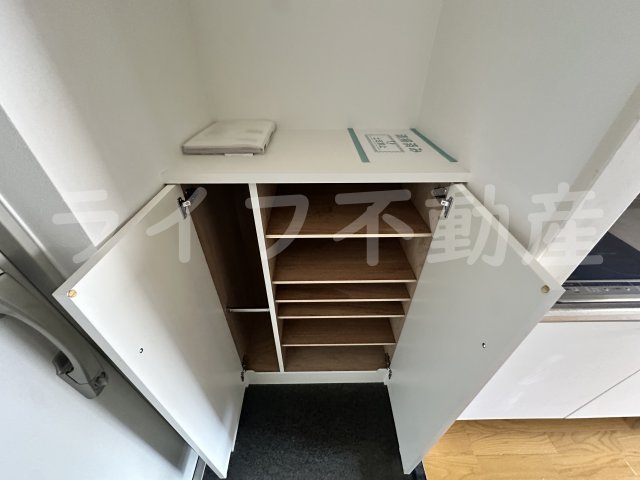 収納　たっぷりとした収納スペースです