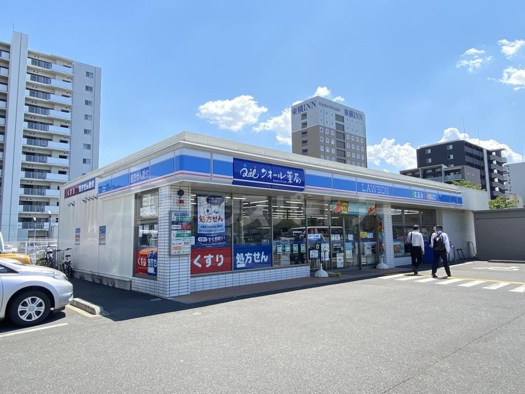 コンビニ　ローソン三郷谷中店（コンビニ）まで480m