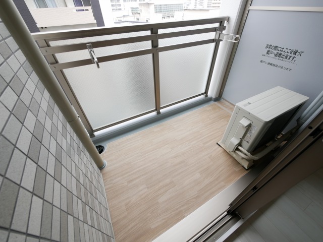 バルコニー　陽当たり良好なバルコニーです