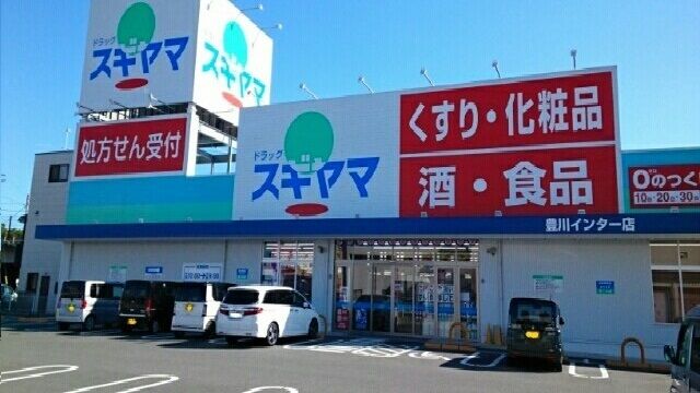 ドラックストア　ドラッグスギヤマ豊川インター店（ドラッグストア）まで540m