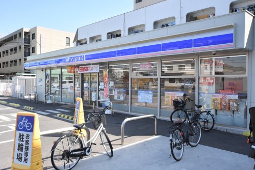 コンビニ　ローソン東大阪寿町三丁目店（コンビニ）まで13m