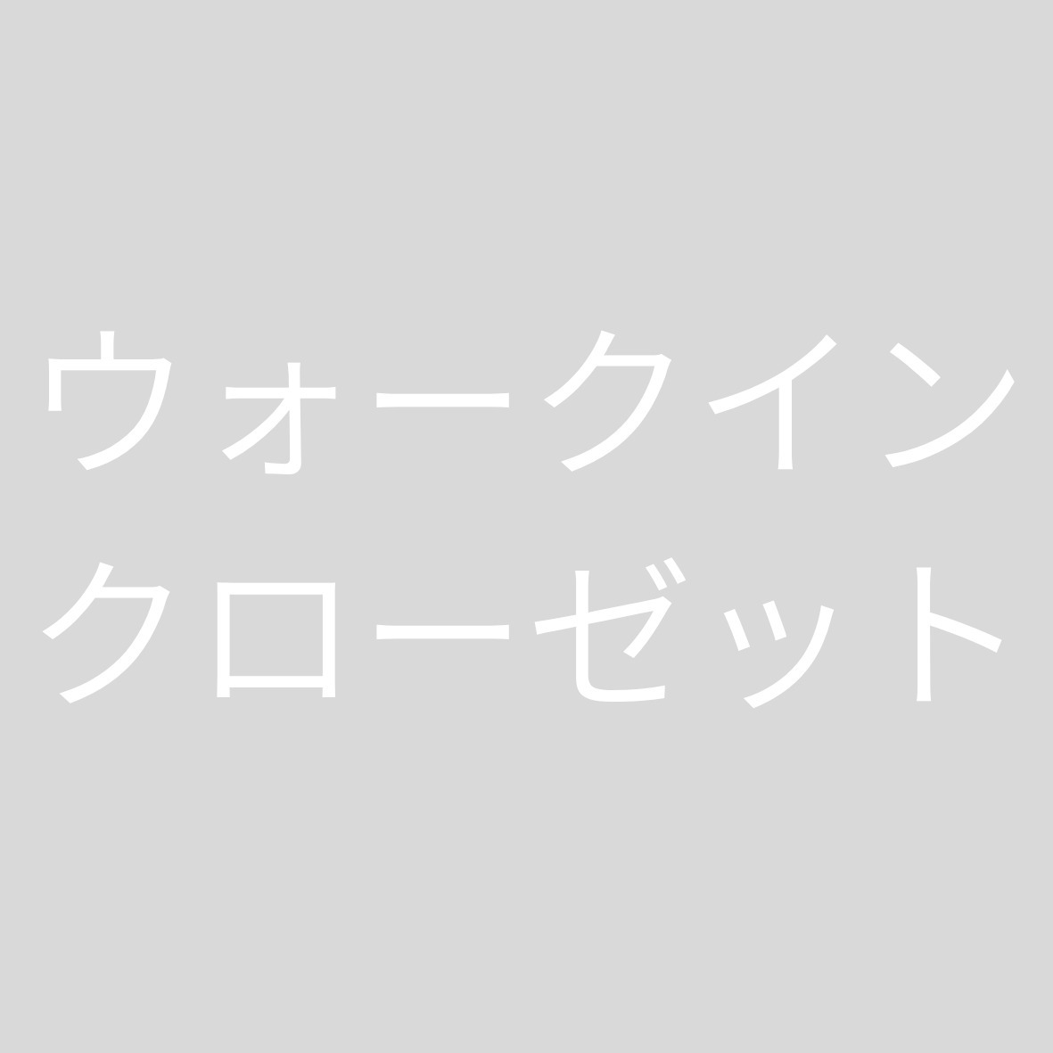 収納　ウォークインクローゼット