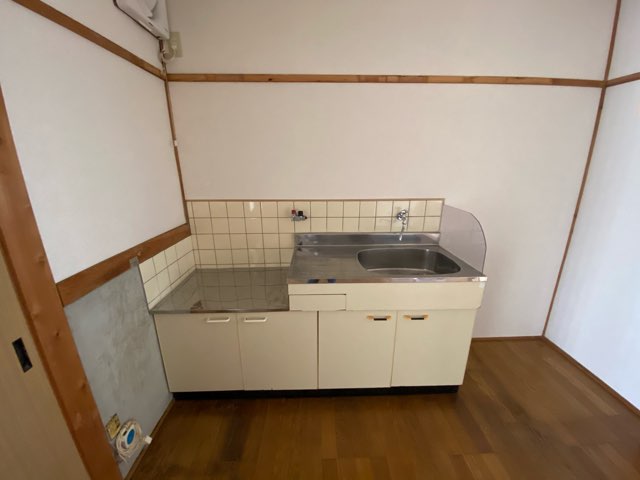 キッチン　ガスコンロ設置可能なキッチンです！